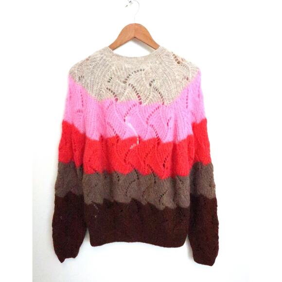 CLOSED Ethical Mohair Alpaca Blend Stripe Sweater Jumper Farfetch M NWT $395 - Picture 9 of 13